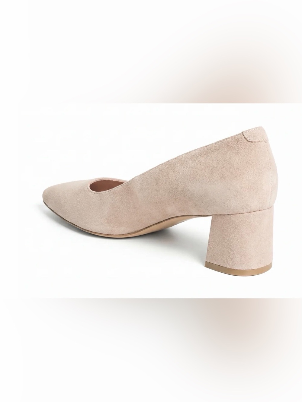 Ally Shoes Lower Block Heel Prowess Pearl Suede Lower Block Heel Size 37 View 3